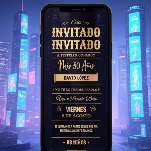 Invitación Digital a tu Evento con Gestión de Invitados y Mesa de Regalos