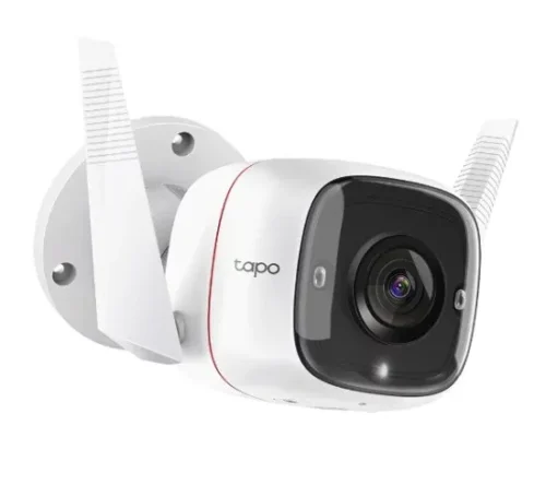 Cámara IP tp-link tapo C310 WiFi para exterior 3mp con audio bidireccional alarma puerto micro SD hasta 128GB Garantía de 1 año