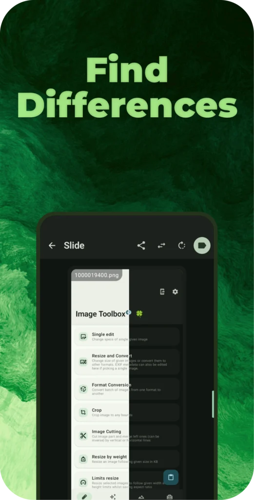 Interfaz de recorte en Image Toolbox
