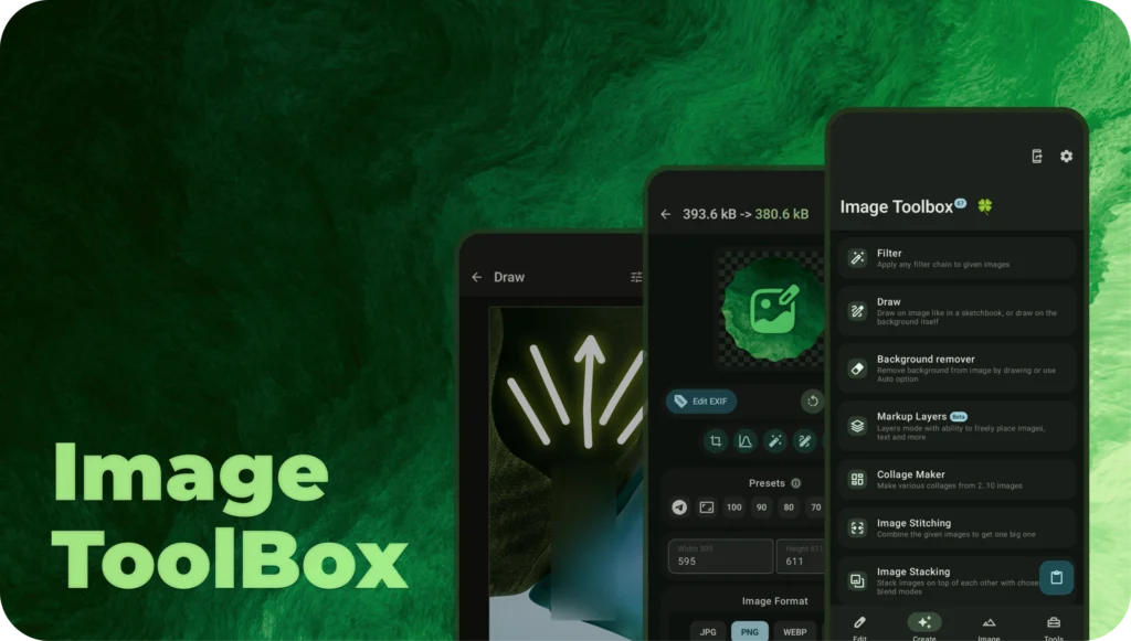 Banner de personalización de Image Toolbox