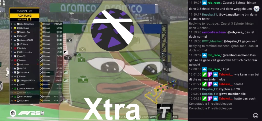 Interfaz de la aplicación Xtra para Twitch en Android